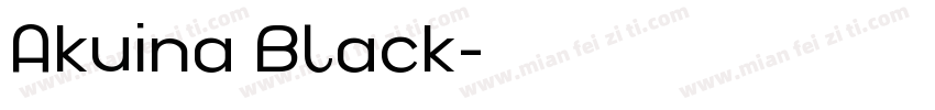 Akuina Black字体转换